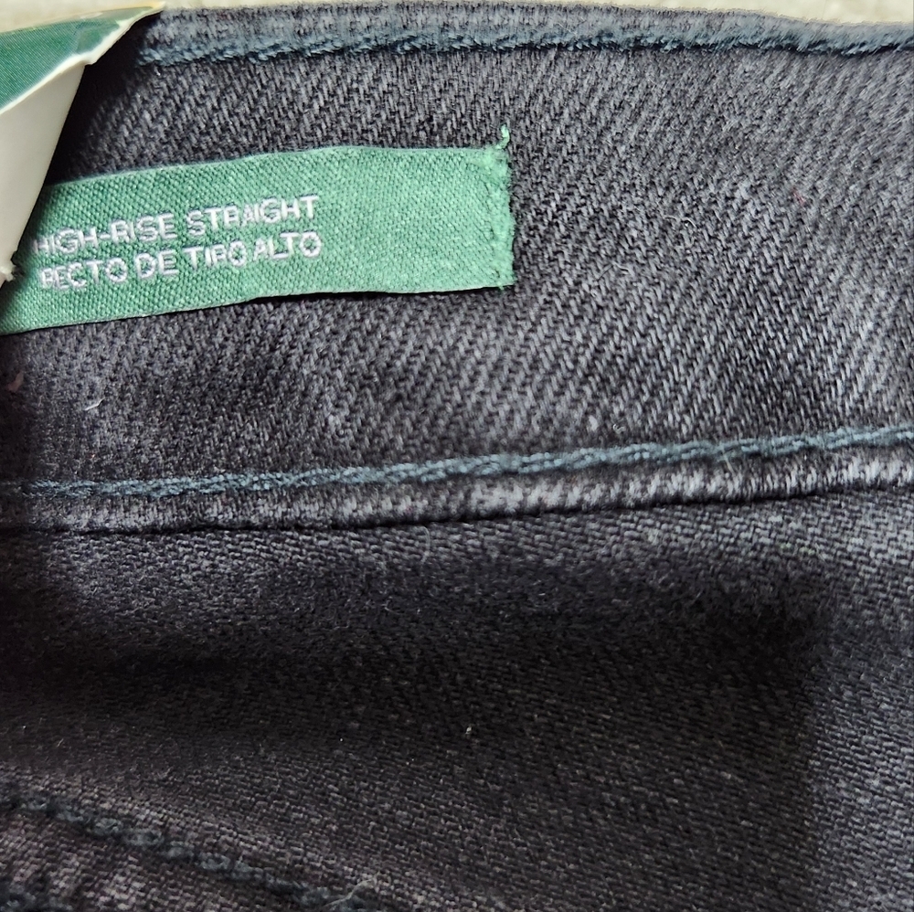 Wild Fable High-Rise Straight EasyRigid Black Wash Jeans Size 6/32" - Picture 8 of 16